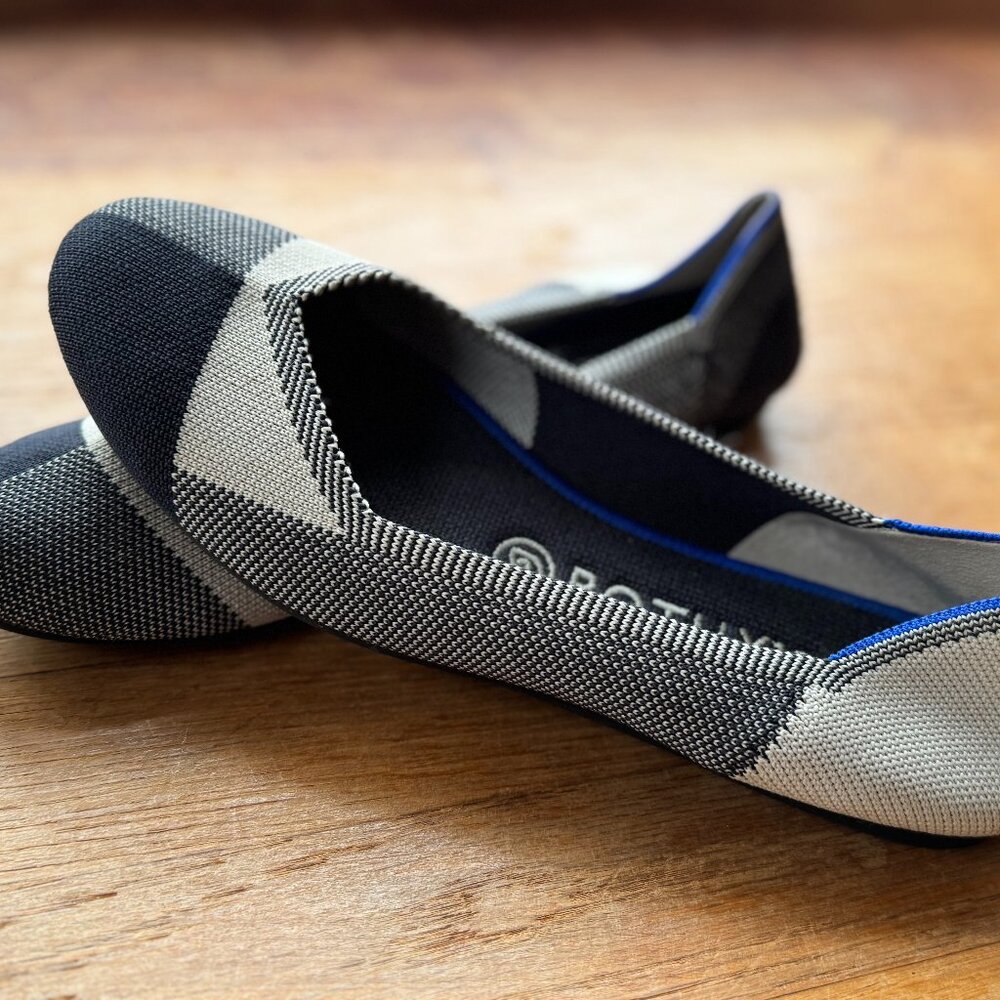 Rothy's, The Flat in Grey Mist, Round Toe, 8.5 M